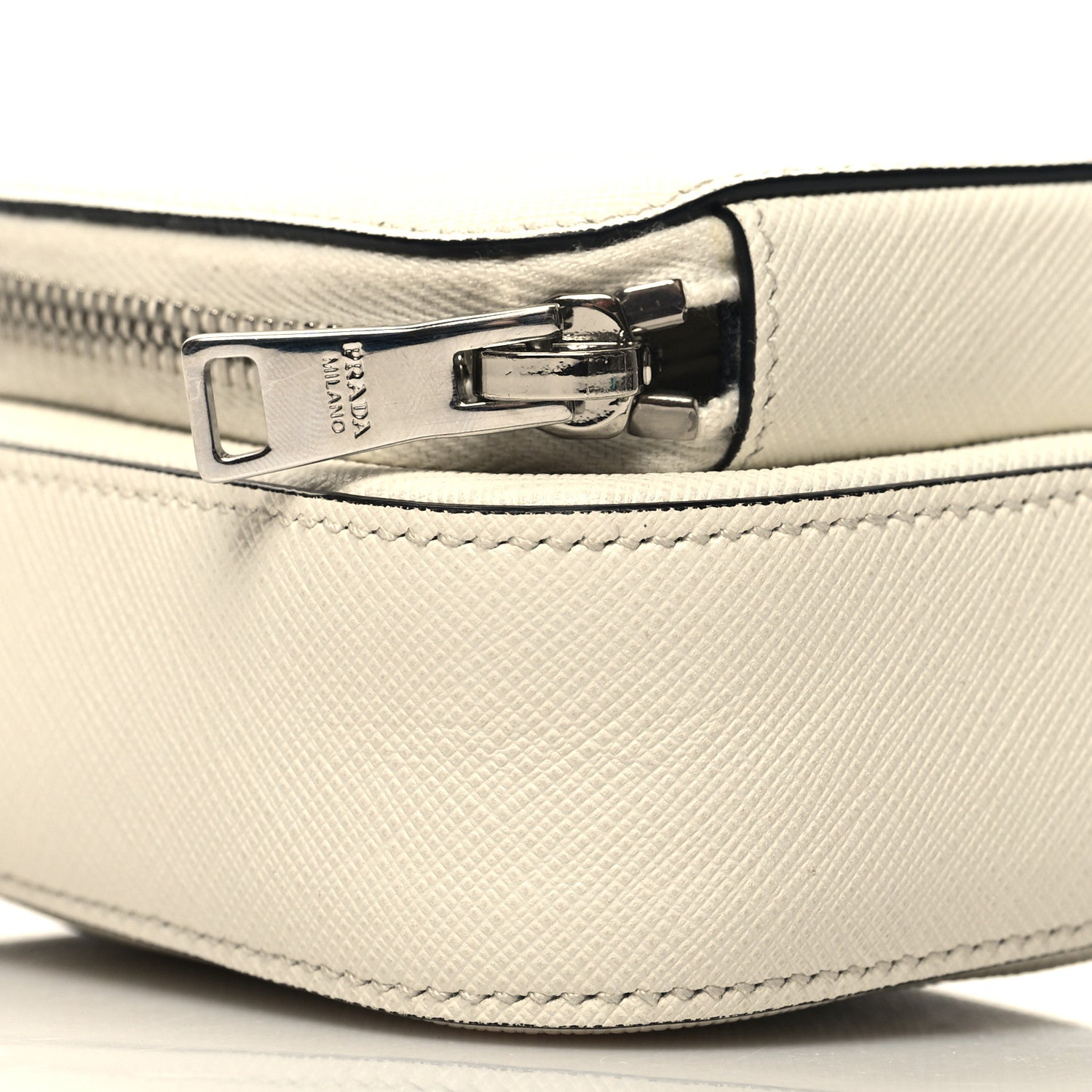 Prada Saffiano Lux Phone Crossbody Pouch White 8 of 12