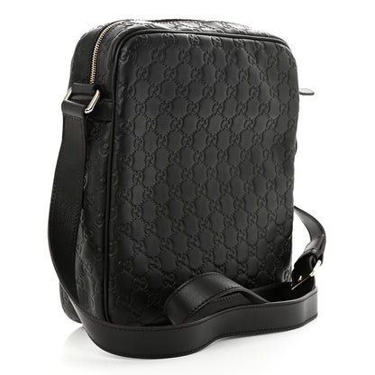 Gucci Guccissima Flat Messenger Bag Dark Brown 3 of 11