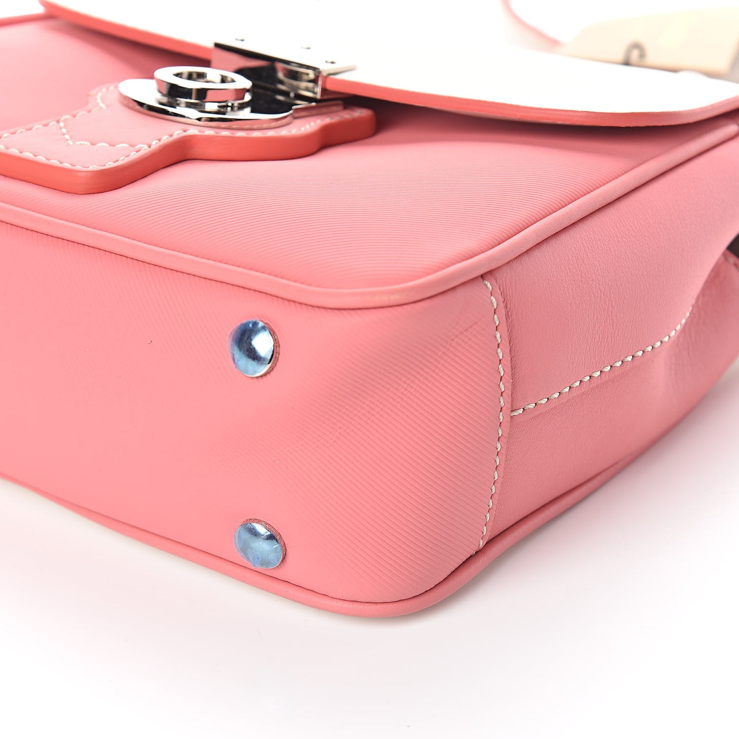 Trench Calfskin Small DK88 Top Handle Bag Sugar Pink Natural