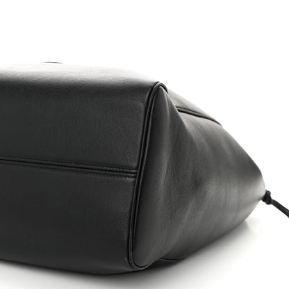 Celine Smooth Calfskin Cuir Triomphe Cabas Drawstring Black 10 of 10