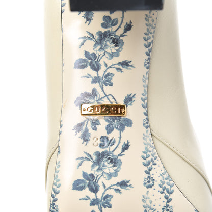 Gucci Malaga Kid GG Victoire 55mm Loafer Pumps 39.5 Vintage White 6 of 7