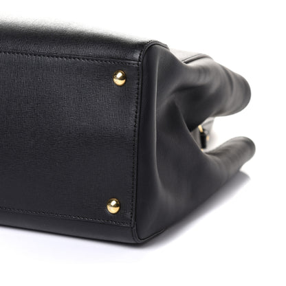 Fendi Vitello Elite Medium 2Jours Tote Black 14 of 14