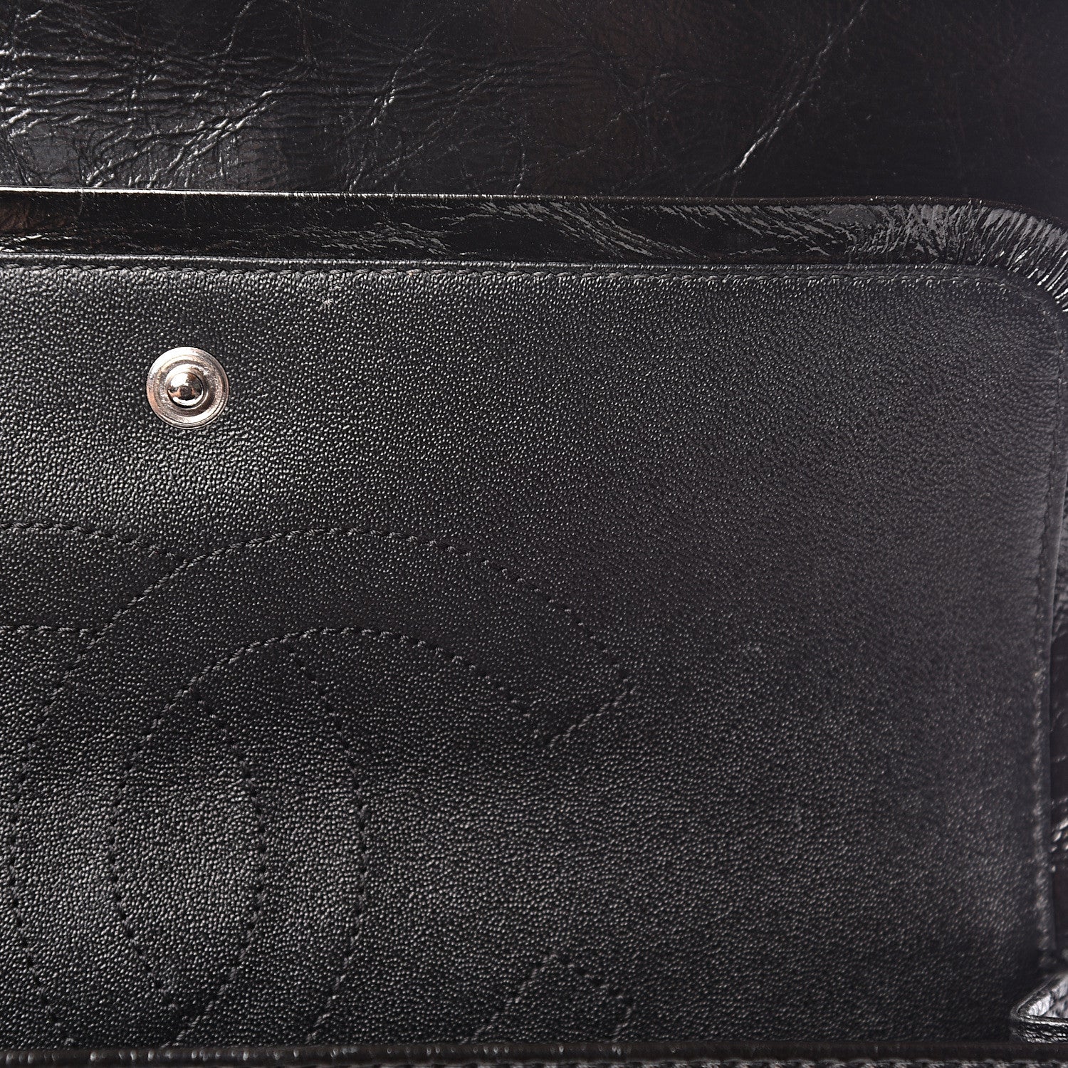 Chanel Glazed Aged Calfskin Quilted 2.55 Reissue 225 Flap So Black 7 of 10