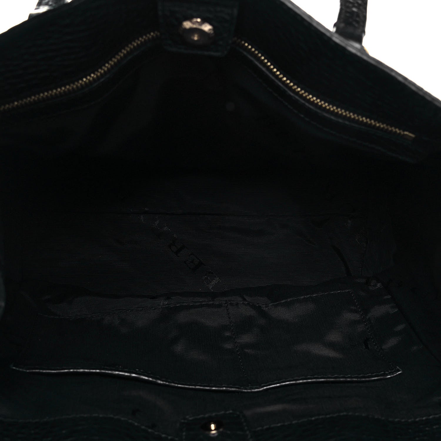 Burberry Signature Grain Medium Woodbury Tote Black 5 of 10