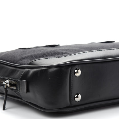 Gucci Denim Monogram Briefcase Black 8 of 9