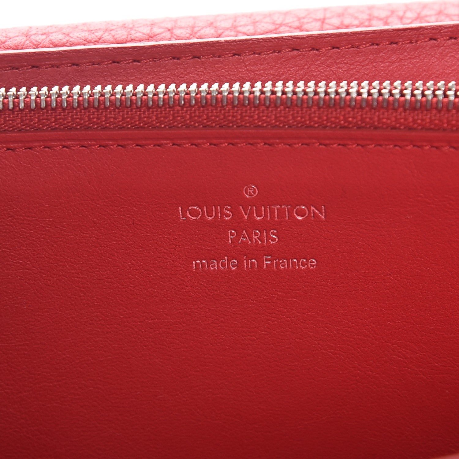 Louis Vuitton Taurillon Capucines Wallet Rubis 6 of 8