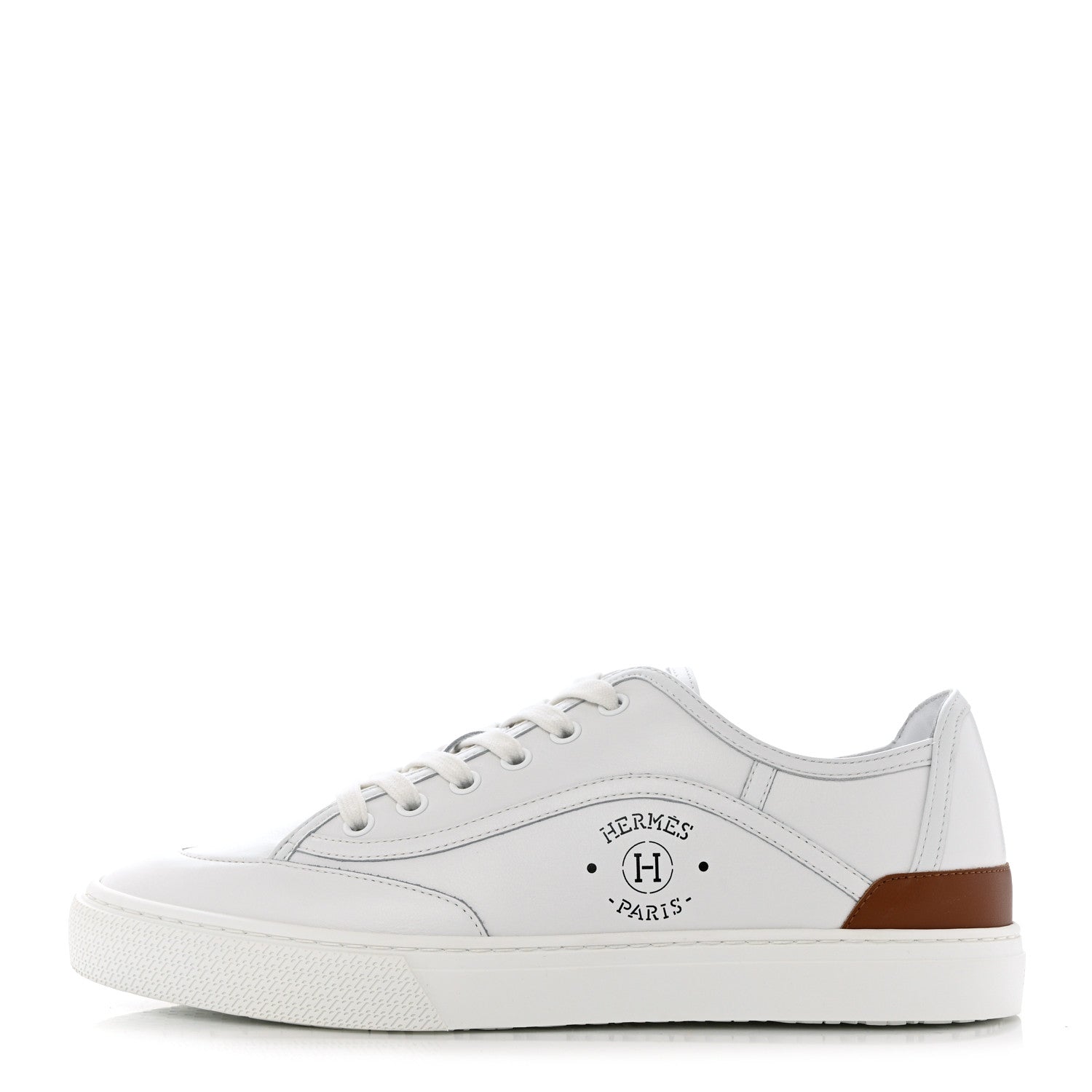 Hermes Calfskin Mens Get Sneakers 40 White 1 of 10