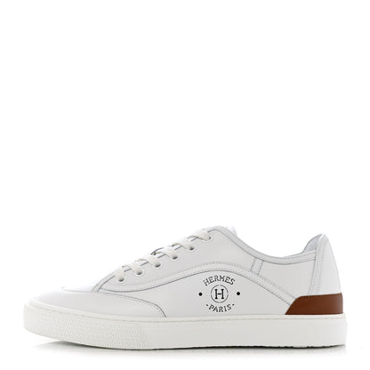 Hermes Calfskin Mens Get Sneakers 40 White 1 of 10