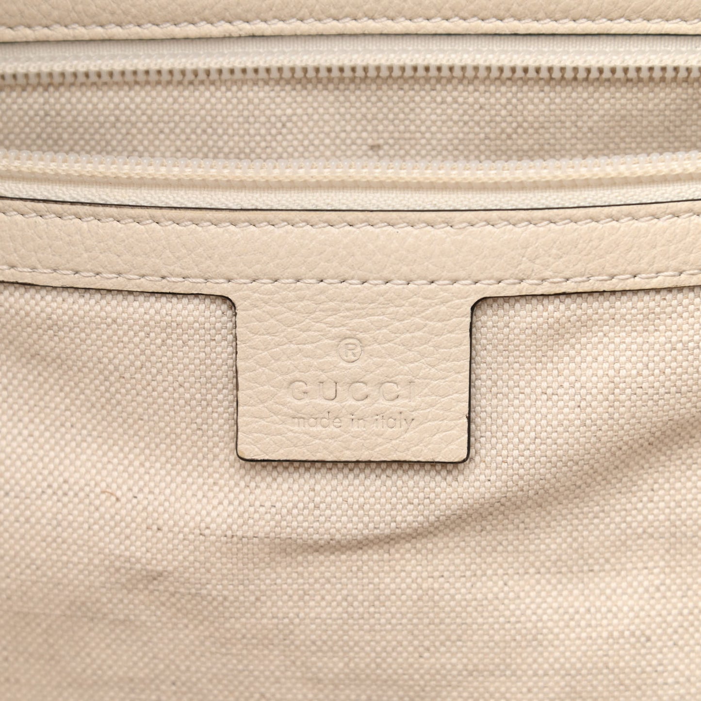 Calfskin Logo Day Backpack Mystic White