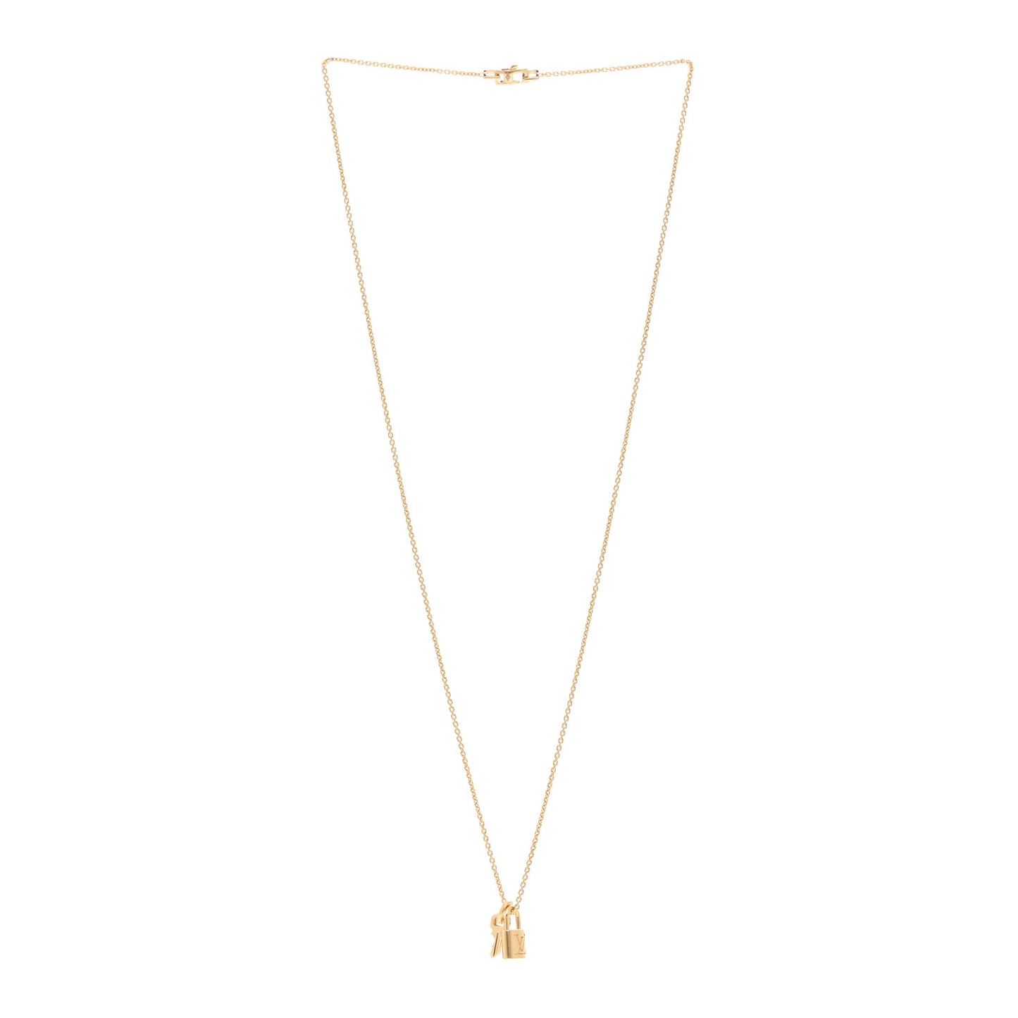 18K Yellow Gold Lockit Key Pendant Necklace