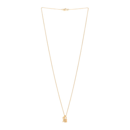 Louis Vuitton 18K Yellow Gold Lockit Key Pendant Necklace 3 of 5