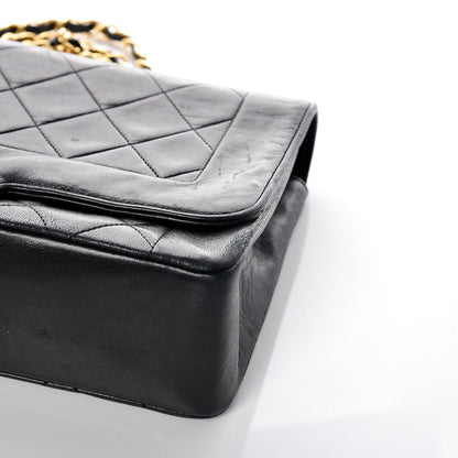 Chanel Lambskin Quilted Medium Single Flap Black 18 of 21