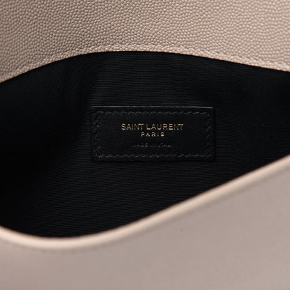 Saint Laurent Grain De Poudre Uptown Pouch Dark Beige 5 of 9