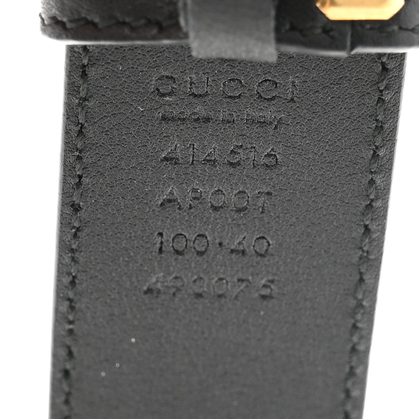Calfskin Double G 40mm Belt 100 40 Black
