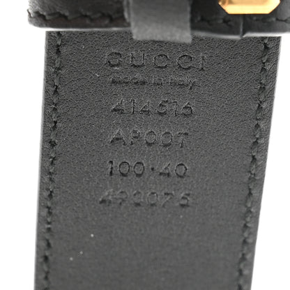 Gucci Calfskin Double G 40mm Belt 100 40 Black 5 of 8
