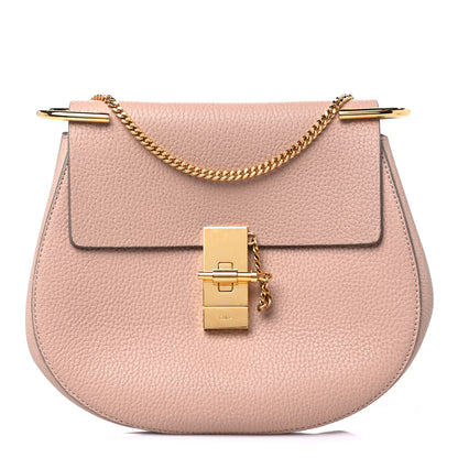Chloe Grained Lambskin Medium Drew Shoulder Bag Cement Pink 1 of 11