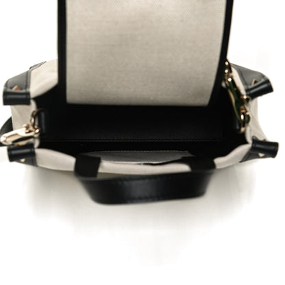 Valentino Garavani Canvas VLTN Print Tote Black Ivory 5 of 11