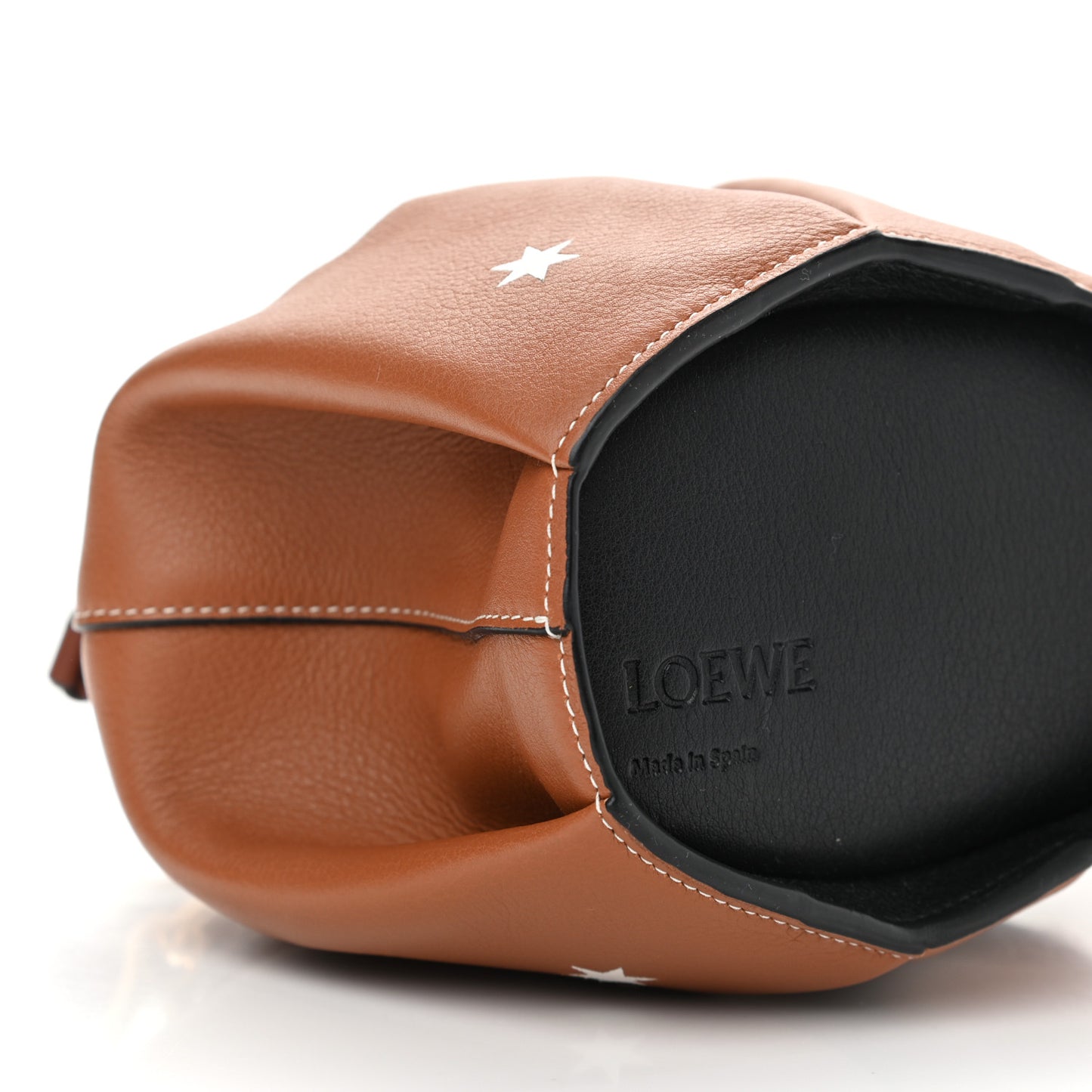 Calfskin Mini Star Elephant Crossbody Bag Tan