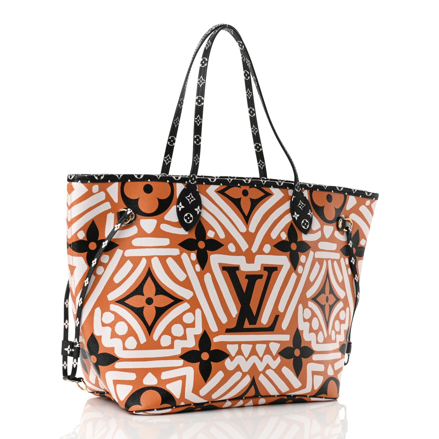 Monogram Giant Crafty Neverfull MM Creme Caramel