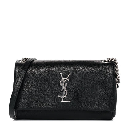 Saint Laurent Grain De Poudre Monogram Toy West Hollywood Fold-Over Bag Black 1 of 10