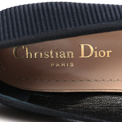 Christian Dior Fabric Ribbon Embroidered J'Adior Ballet Flats 39 Black 8 of 8
