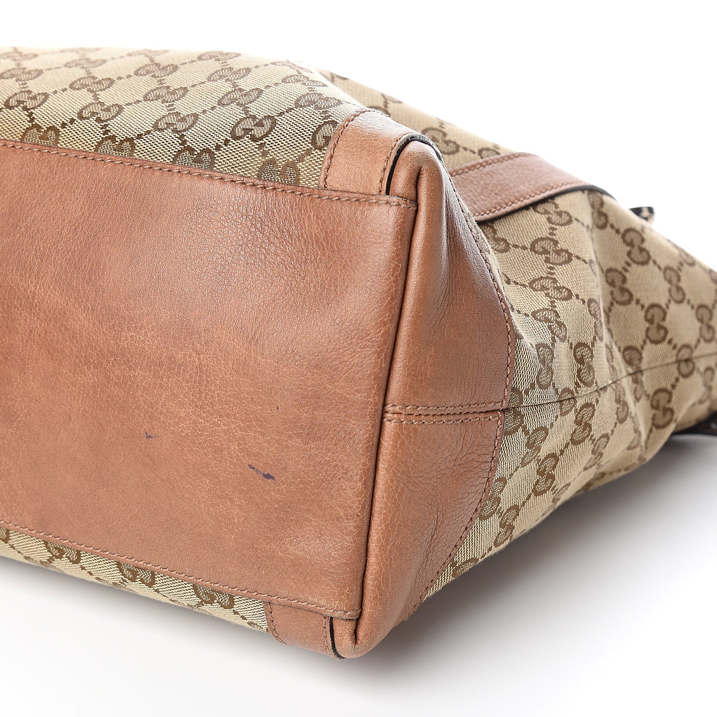 Monogram Old Libeccio Medium Miss GG Top Handle Bag Beige Ebony Light Brown