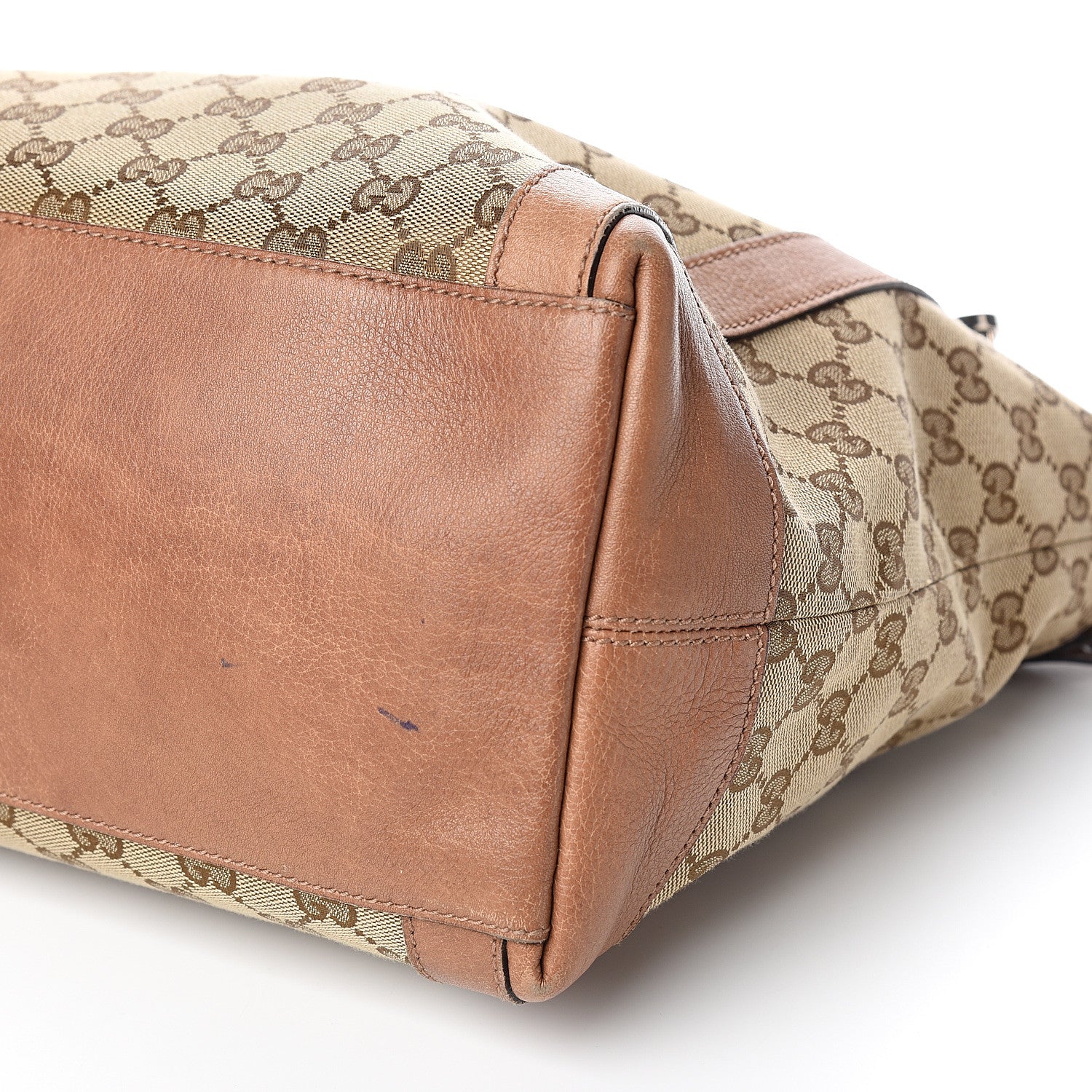Gucci Monogram Old Libeccio Medium Miss GG Top Handle Bag Beige Ebony Light Brown 9 of 13