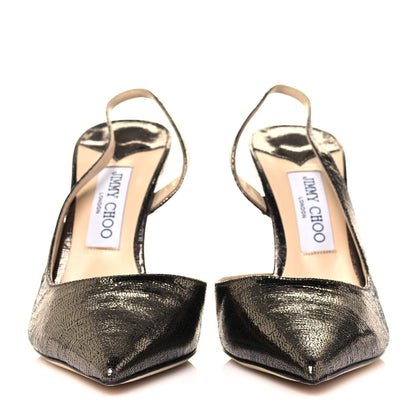 Jimmy Choo Metallic Calfskin Fetto 100 Pump 39 Bronze 2 of 8