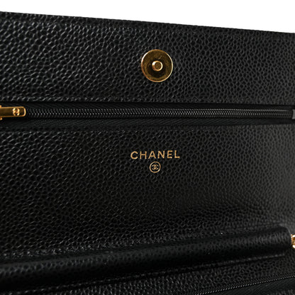 Chanel Caviar Quilted Wallet on Chain WOC Black 6 of 11