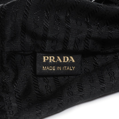 Prada Tessuto Nylon Jacquard Logo Tote Nero Black 9 of 11