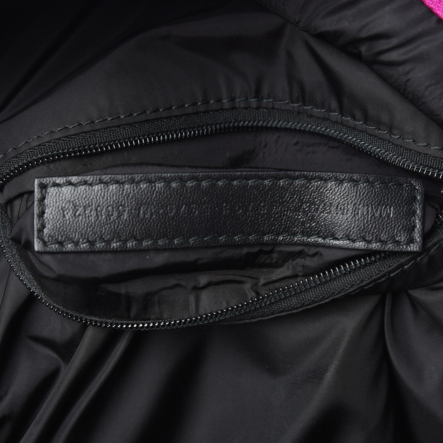 Sport Nylon Logo Embroidered S Wheel Backpack Fuchsia Black