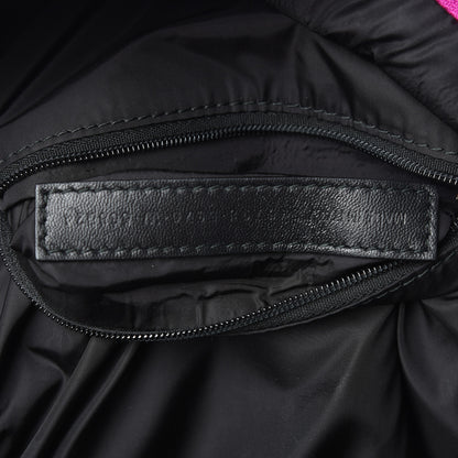 Balenciaga Sport Nylon Logo Embroidered S Wheel Backpack Fuchsia Black 7 of 12