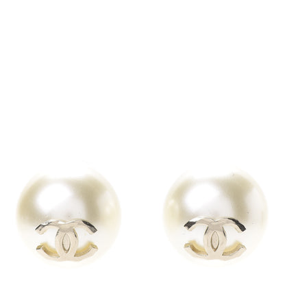 Chanel Pearl CC Large Earrings Gold 1 of 6