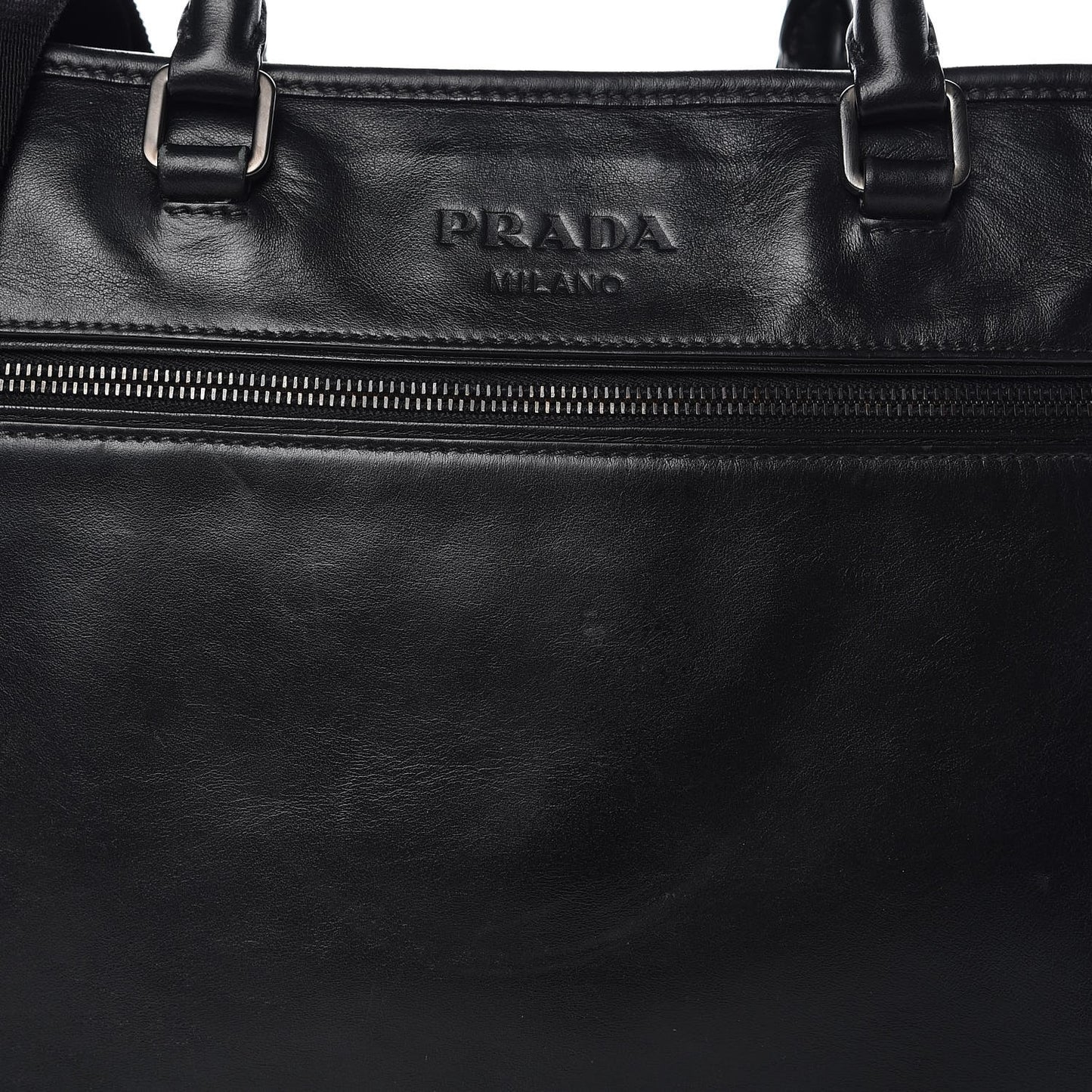 Nappa Briefcase Black