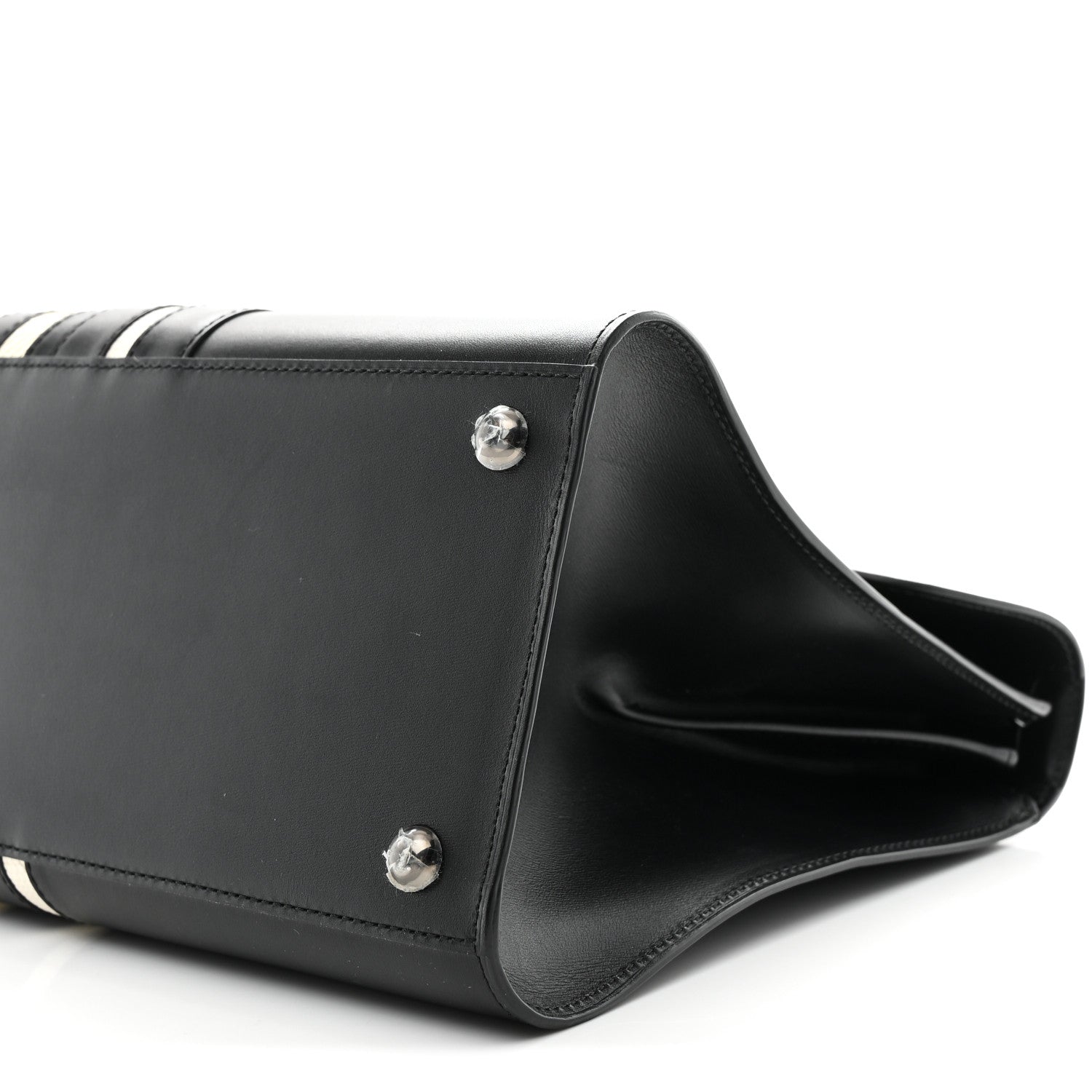 Delvaux Calfskin Alligator Lizard Ayers Sporty Stripes MM Brillant