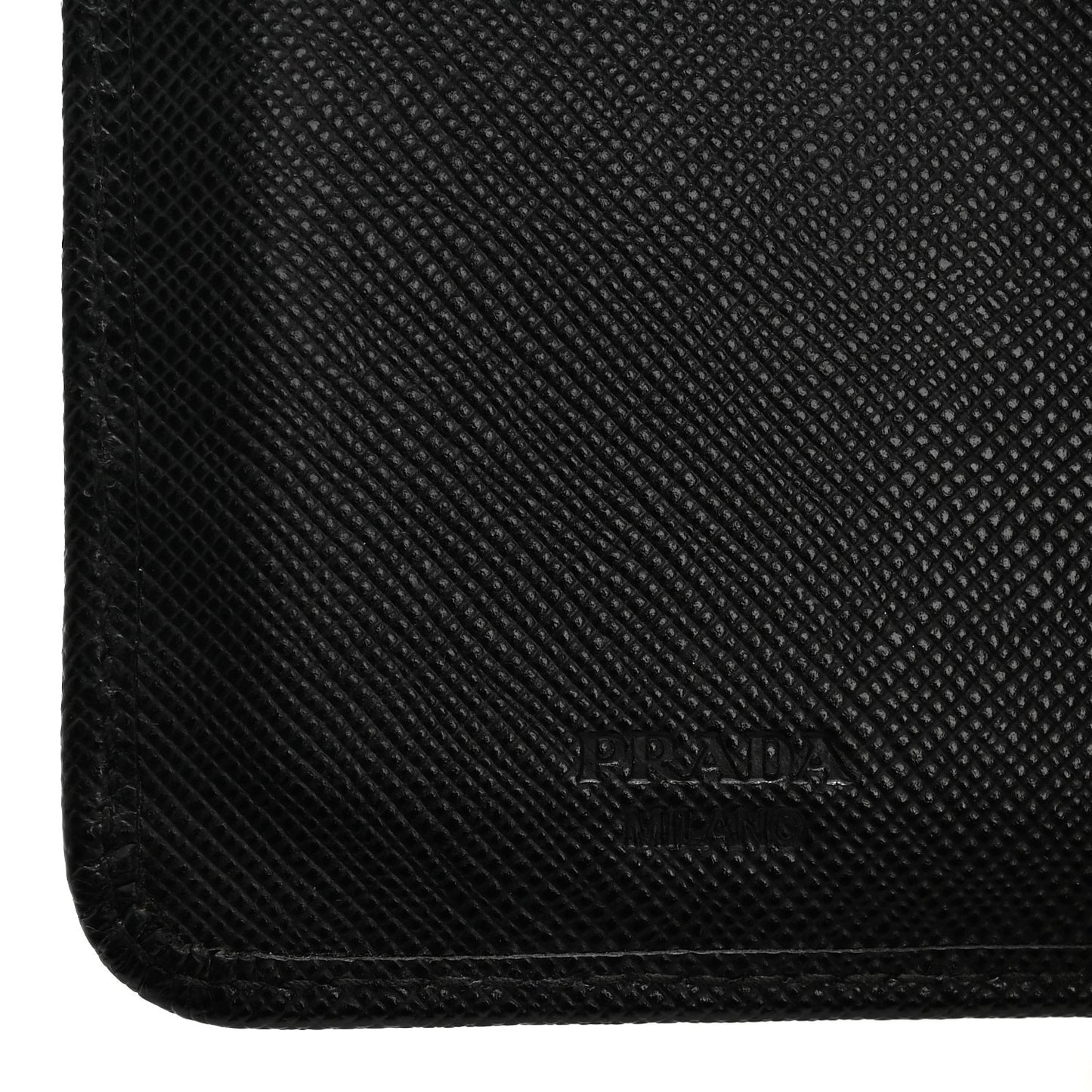 Saffiano Metal Compact Wallet Black