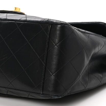 Chanel Lambskin Quilted XL Jumbo Single Flap Black 10 of 11