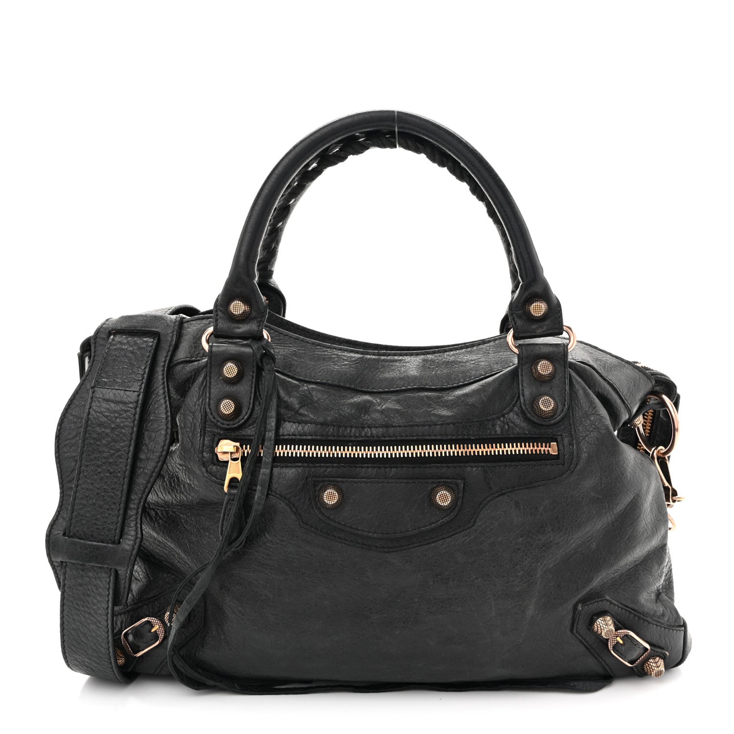 Balenciaga Agneau Giant 12 Rose Gold Hardware Town Black 1 of 16