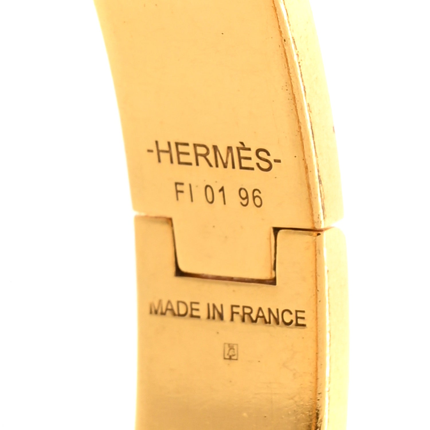 Hermes Enamel Narrow Clic Clac H Bracelet GM White 4 of 6