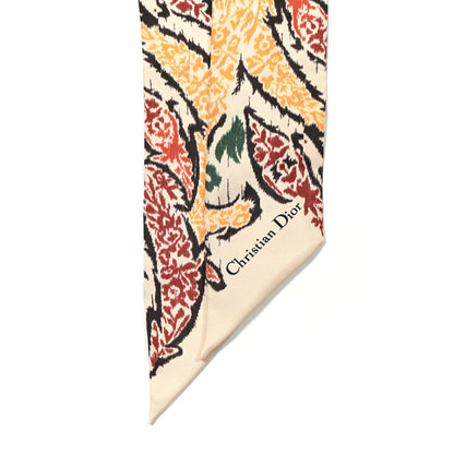 Christian Dior Silk Paisley Mitzah Scarf Multicolor 2 of 3