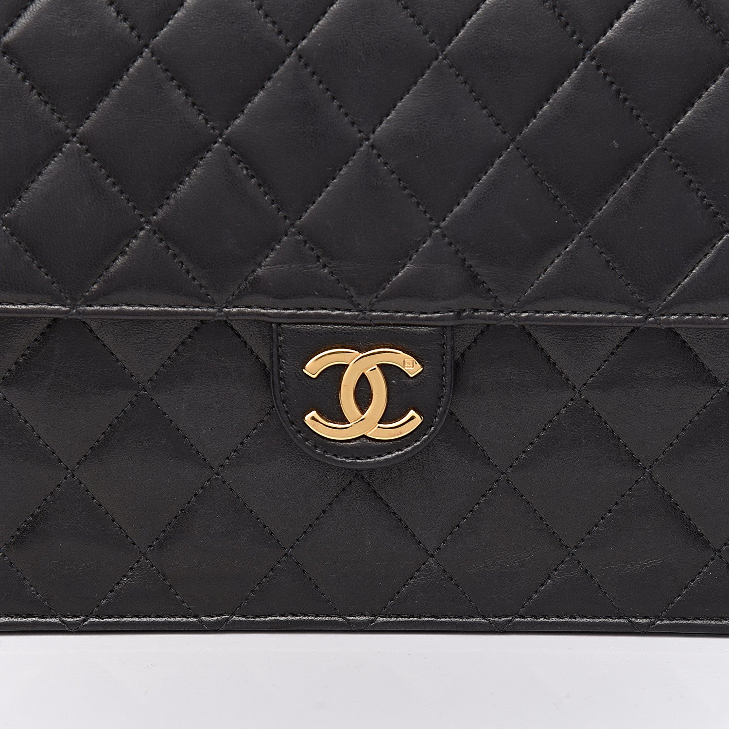 Chanel Lambskin Quilted Medium Single Flap Black 21 of 21