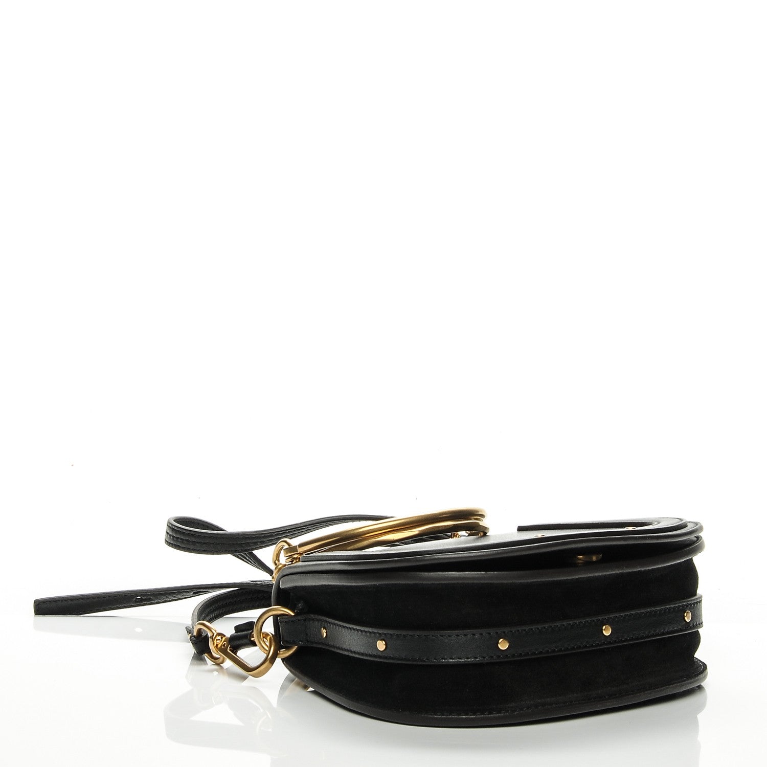 Chloe Calfskin Small Nile Bracelet Bag Black 5 of 7