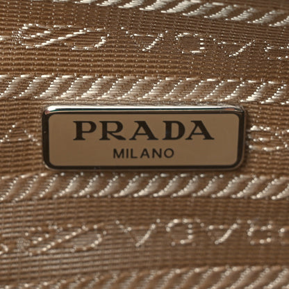 Prada Yarn Raffia Effect Crochet Triangle Shoulder Bag Naturale 6 of 12