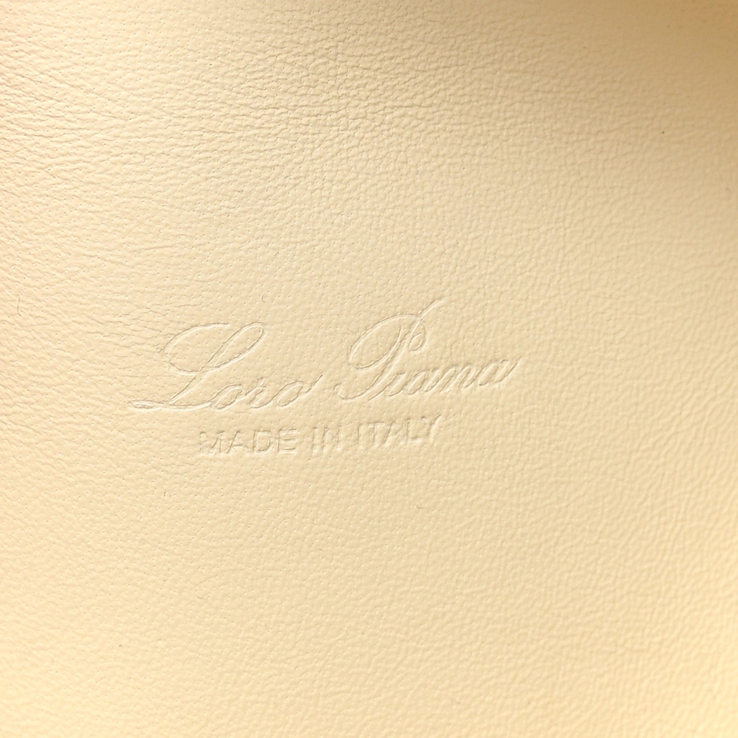 Loro Piana Grained Calfskin L19 Extra Pocket Pouch Whisper White 6 of 9