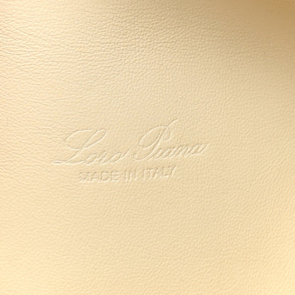 Loro Piana Grained Calfskin L19 Extra Pocket Pouch Whisper White 6 of 9