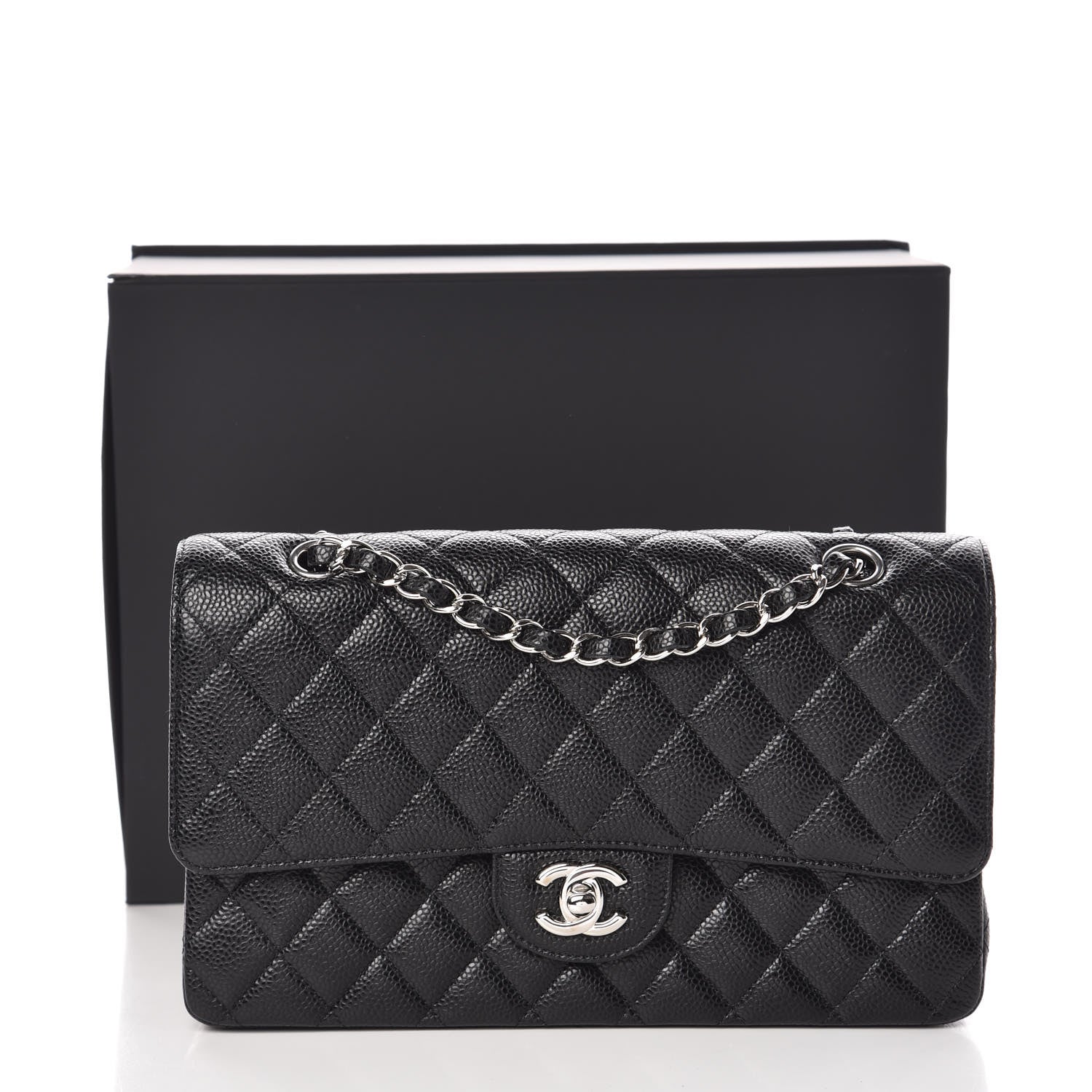 Chanel Caviar Quilted Medium Double Flap Black 9 of 9