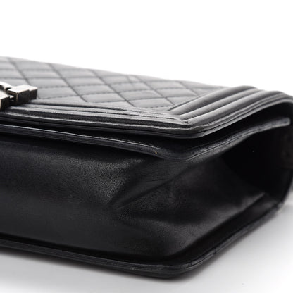 Chanel Lambskin Quilted Medium Boy Flap Black 10 of 10