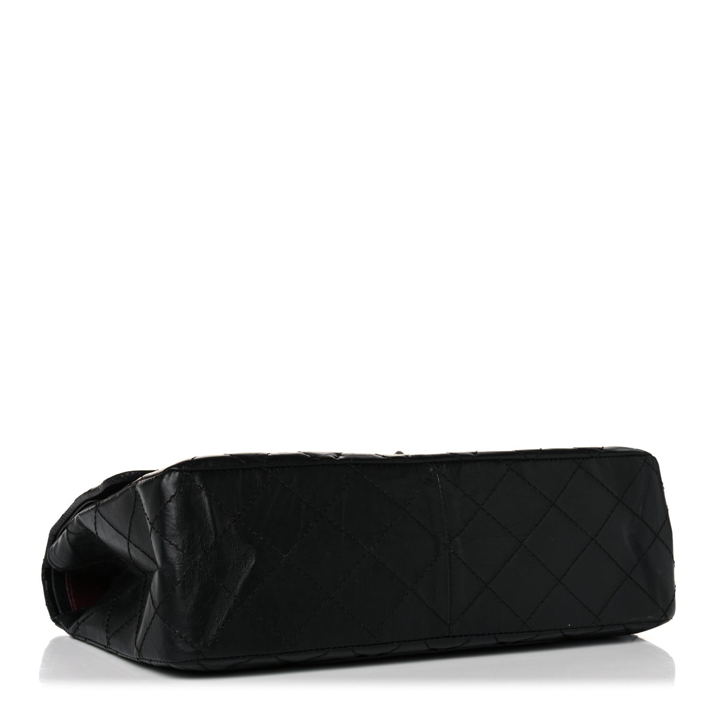 Aged Calfskin Quilted 2.55 Reissue 227 Flap Black