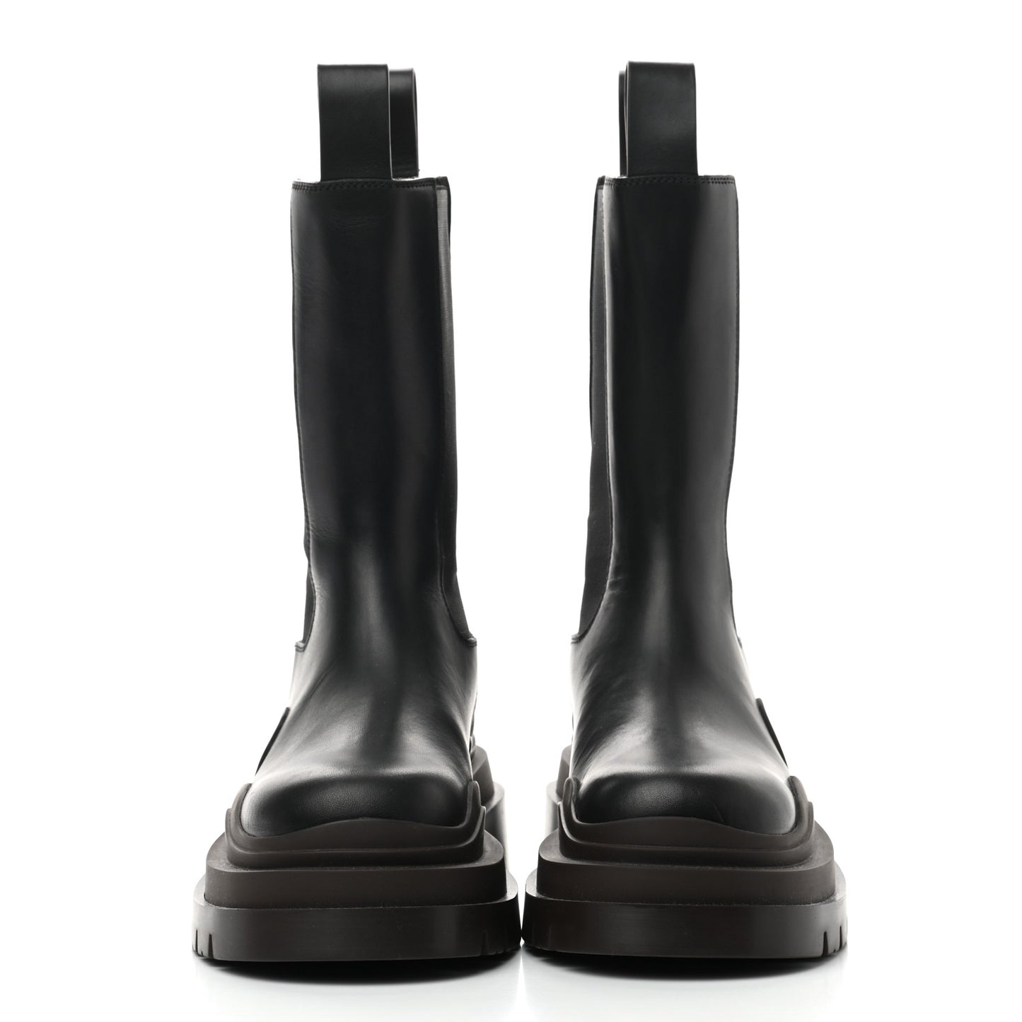 Calfskin The Tire Chelsea Boots 35.5 Black Camping