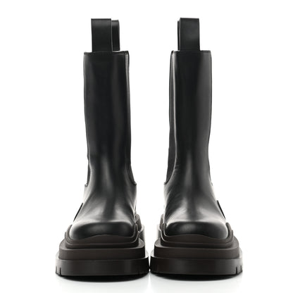 Bottega Veneta Calfskin The Tire Chelsea Boots 35.5 Black Camping 2 of 6